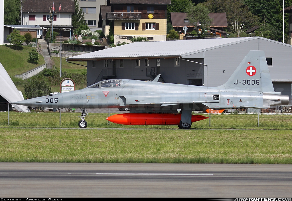 Switzerland - Air Force Northrop F-5E Tiger II J-3005 at Emmen (EML / LSME), Switzerland