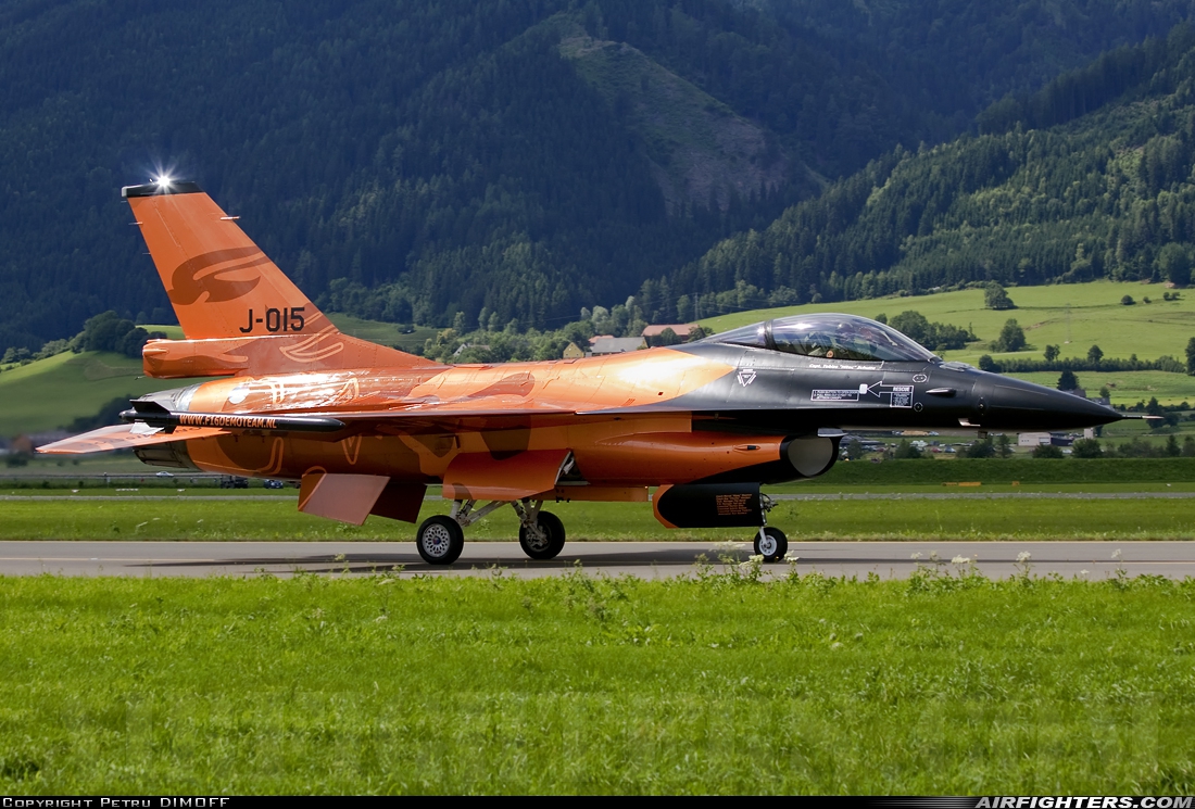 Netherlands - Air Force General Dynamics F-16AM Fighting Falcon J-015 at Zeltweg (LOXZ), Austria