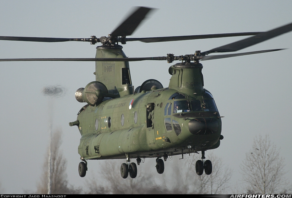 Netherlands - Air Force Boeing Vertol CH-47D Chinook D-666 at Leiden - Valkenburg (LID / EHVB), Netherlands