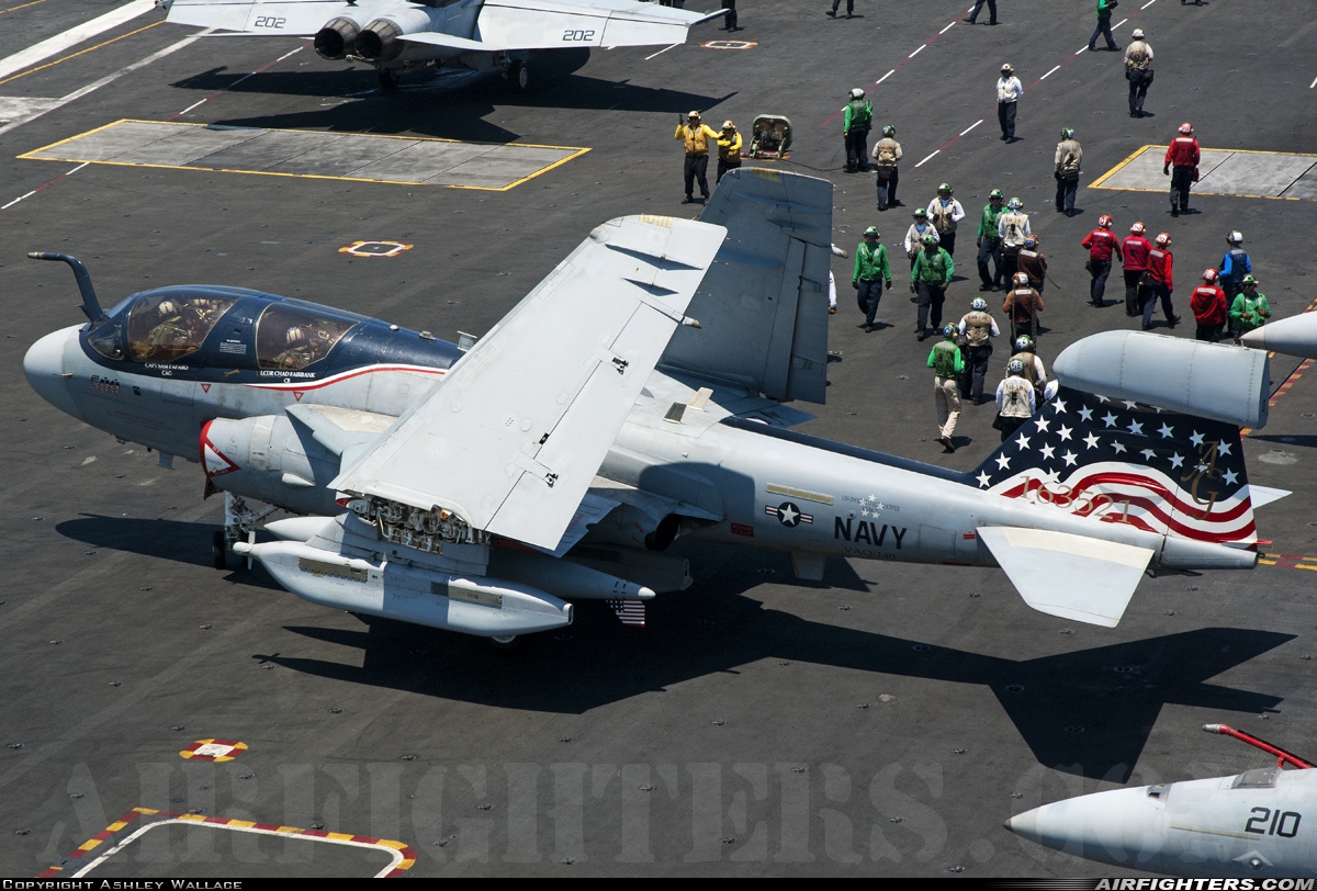 USA - Navy Grumman EA-6B Prowler (G-128) 163521 at Off-Airport - Mediterranean Sea, International Airspace
