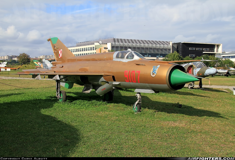 Poland - Air Force Mikoyan-Gurevich MiG-21MF 9107 at Cracow - Rakowice-Czyzyny, Poland