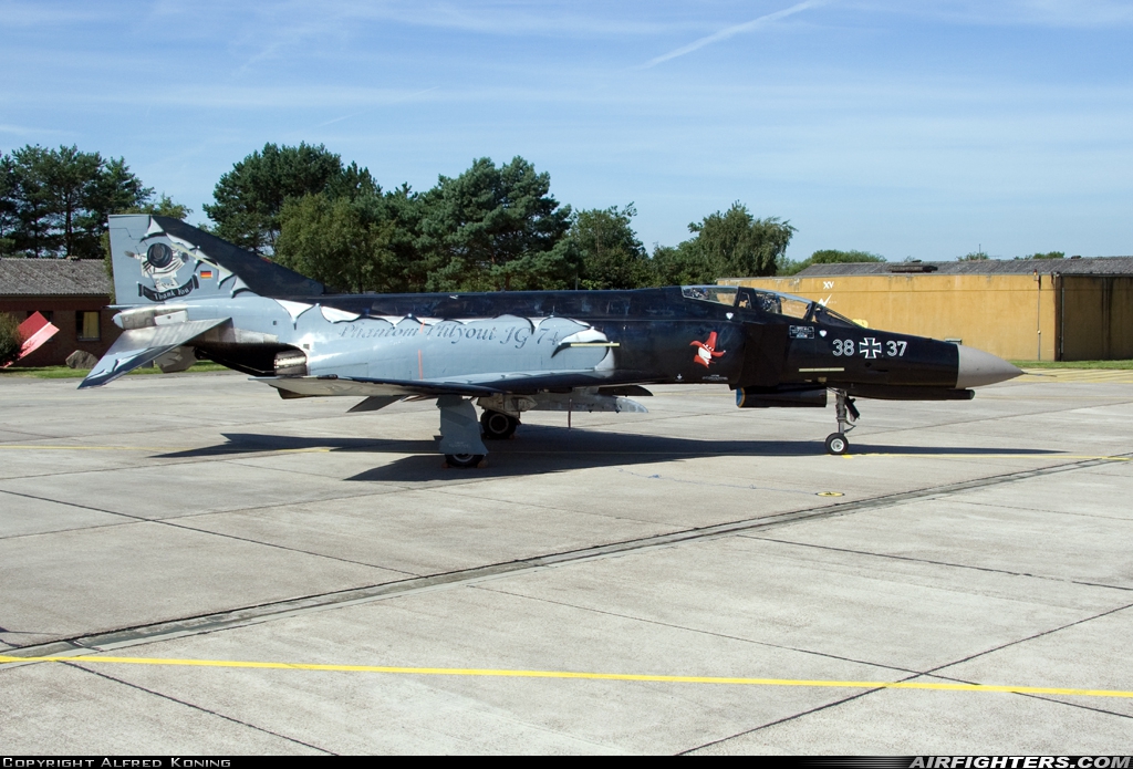 Germany - Air Force McDonnell Douglas F-4F Phantom II 38+37 at Wittmundhafen (Wittmund) (ETNT), Germany