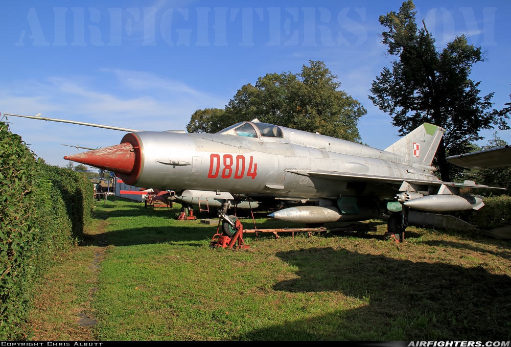 Poland - Air Force Mikoyan-Gurevich MiG-21bis 0804 at Off-Airport - Witoszow Dolny, Poland