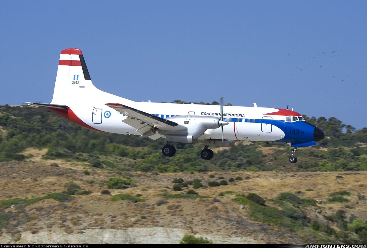Greece - Air Force NAMC YS-11A-520 2143 at Skyros Island (SKU / LGSY), Greece