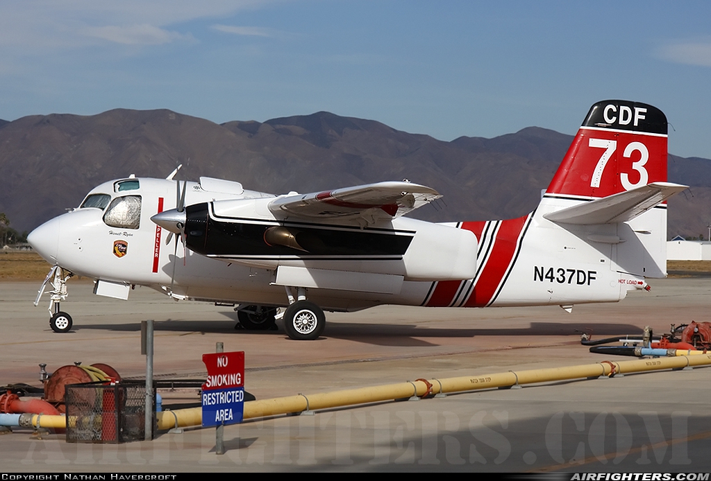 Local Government - USA - California - Department of Forestry Grumman S-2F3AT Turbo Tracker (G-121) N437DF at Hemet - Hemet-Ryan (HMT), USA