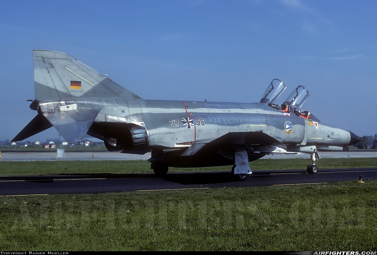 Germany - Air Force McDonnell Douglas F-4F Phantom II 37+96 at Neuburg - Zell (ETSN), Germany