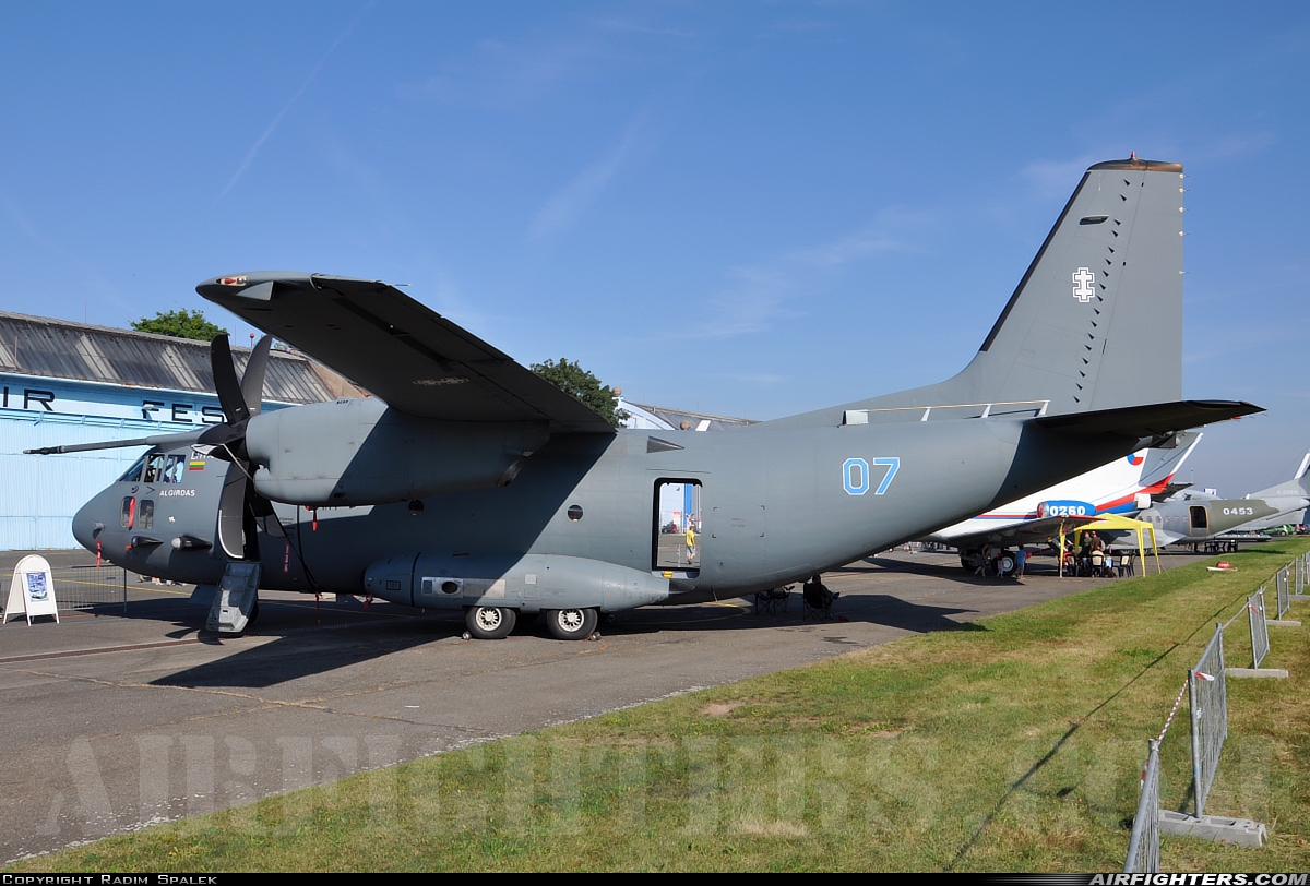 Lithuania - Air Force Alenia Aermacchi C-27J Spartan 07 at Hradec Kralove (LKHK), Czech Republic