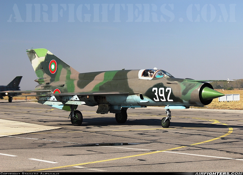 Bulgaria - Air Force Mikoyan-Gurevich MiG-21bis 392 at Graf Ignatievo (LBPG), Bulgaria
