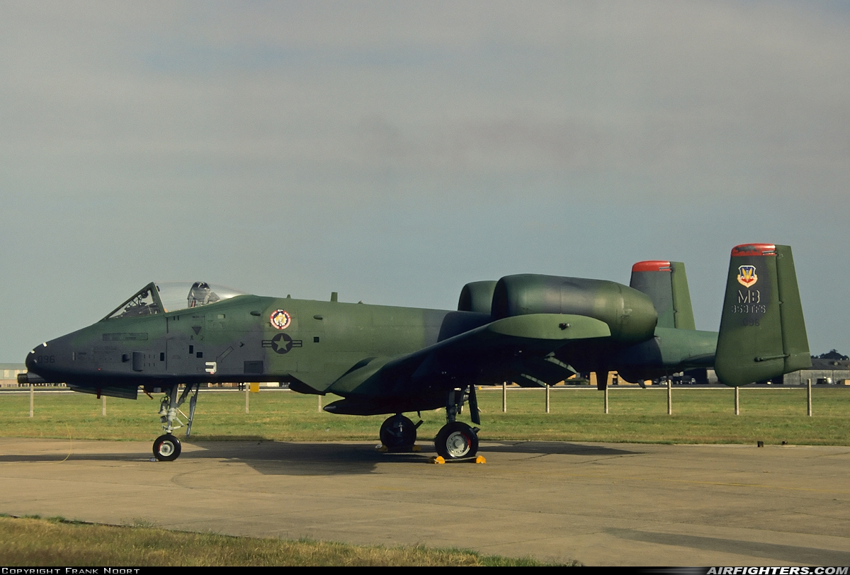 USA - Air Force Fairchild A-10A Thunderbolt II 79-0096 at Bentwaters (BWY / EGVJ), UK