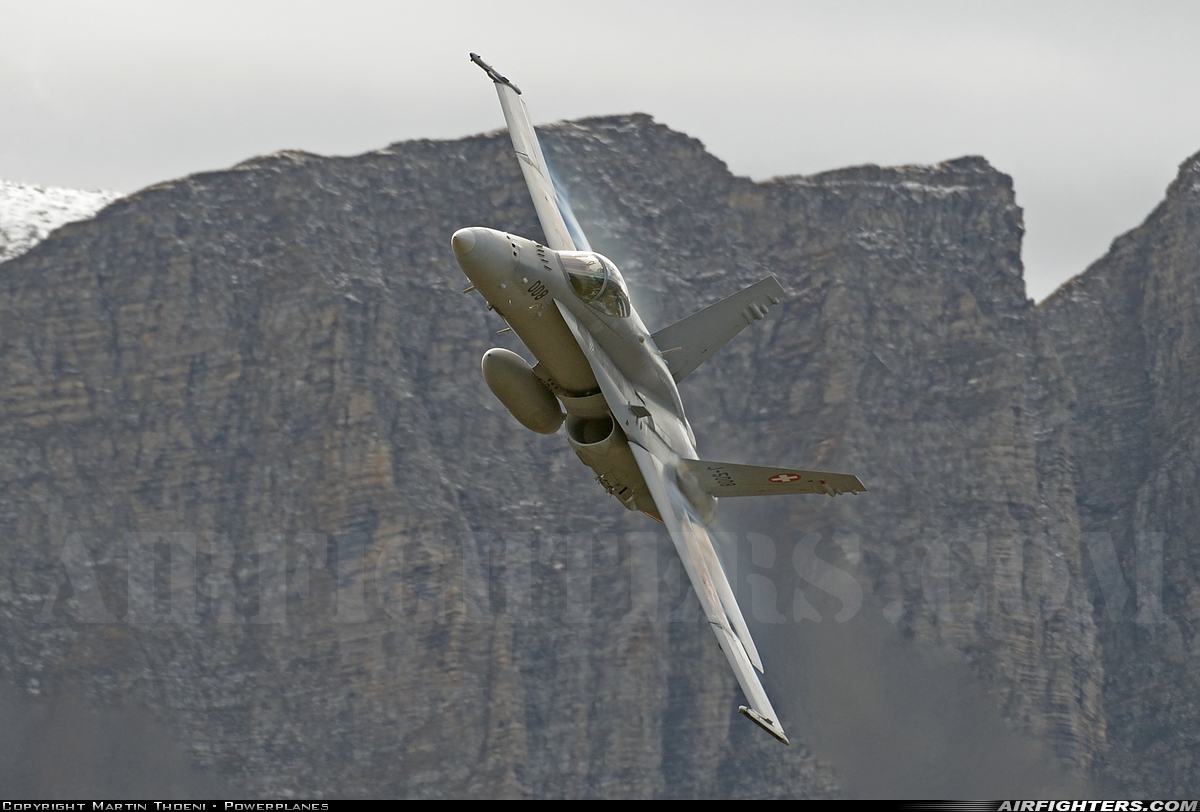Switzerland - Air Force McDonnell Douglas F/A-18C Hornet J-5008 at Off-Airport - Axalp, Switzerland