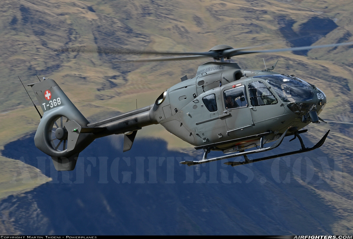 Switzerland - Air Force Eurocopter TH05 (EC-635P2+) T-368 at Off-Airport - Axalp, Switzerland