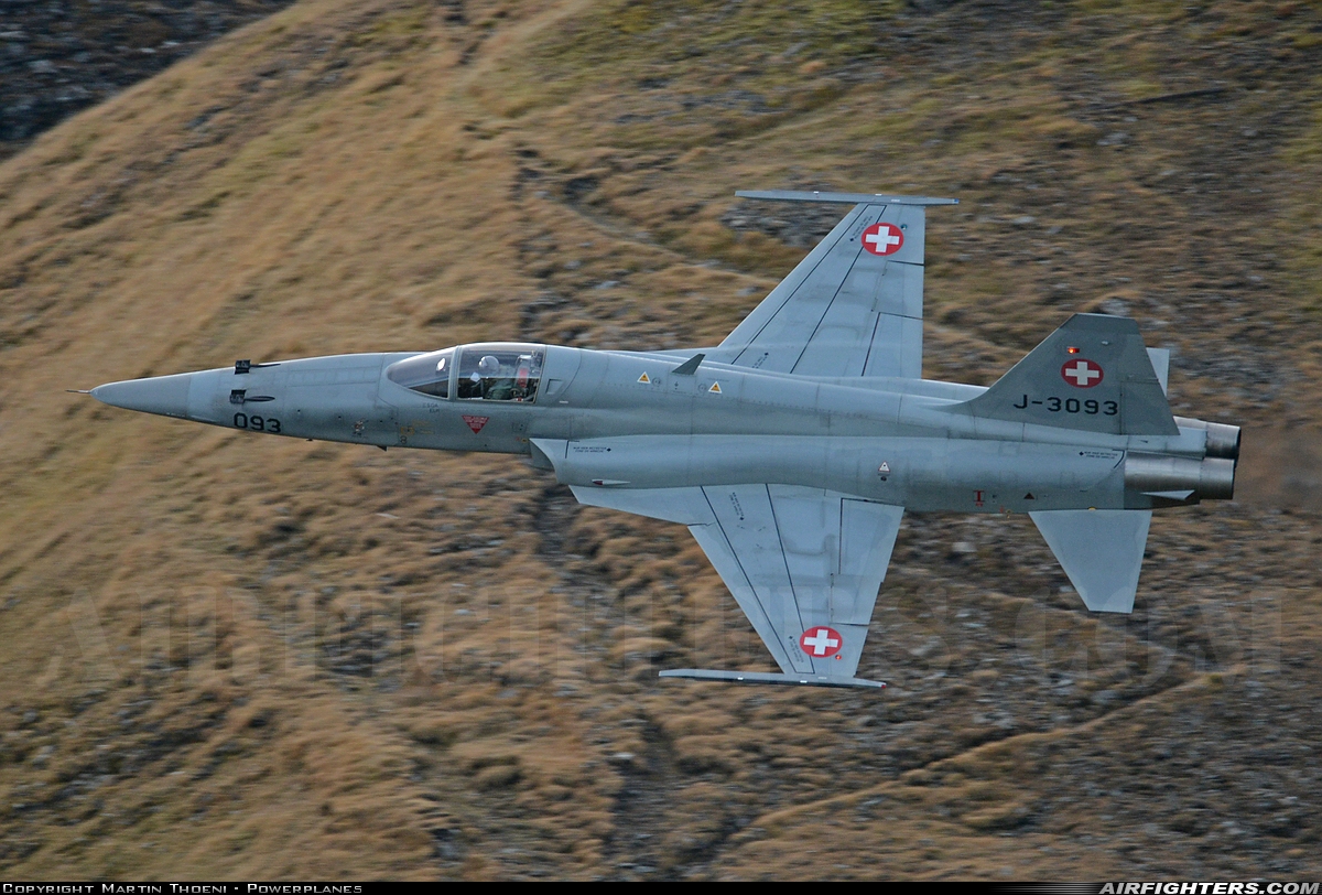 Switzerland - Air Force Northrop F-5E Tiger II J-3093 at Off-Airport - Axalp, Switzerland