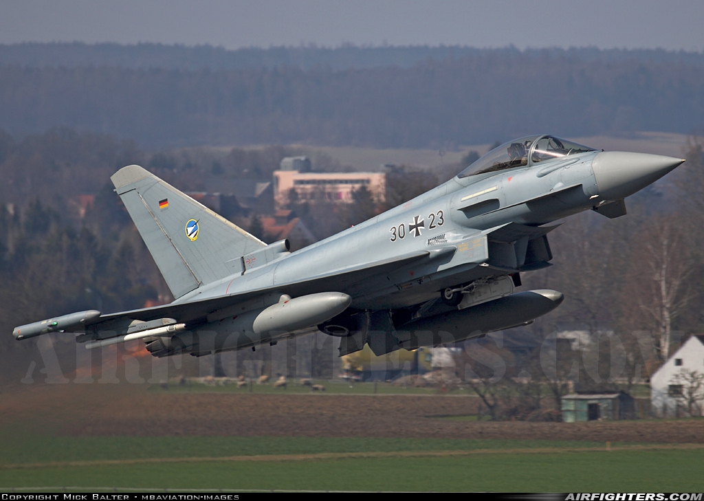 Germany - Air Force Eurofighter EF-2000 Typhoon S 30+23 at Neuburg - Zell (ETSN), Germany