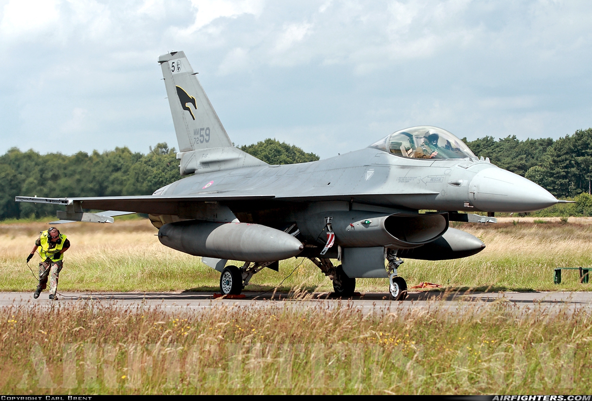 Italy - Air Force General Dynamics F-16A/ADF Fighting Falcon MM7259 at Kleine Brogel (EBBL), Belgium