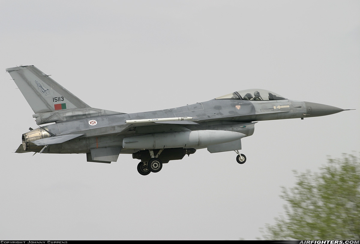 Portugal - Air Force General Dynamics F-16A Fighting Falcon 15113 at Florennes (EBFS), Belgium