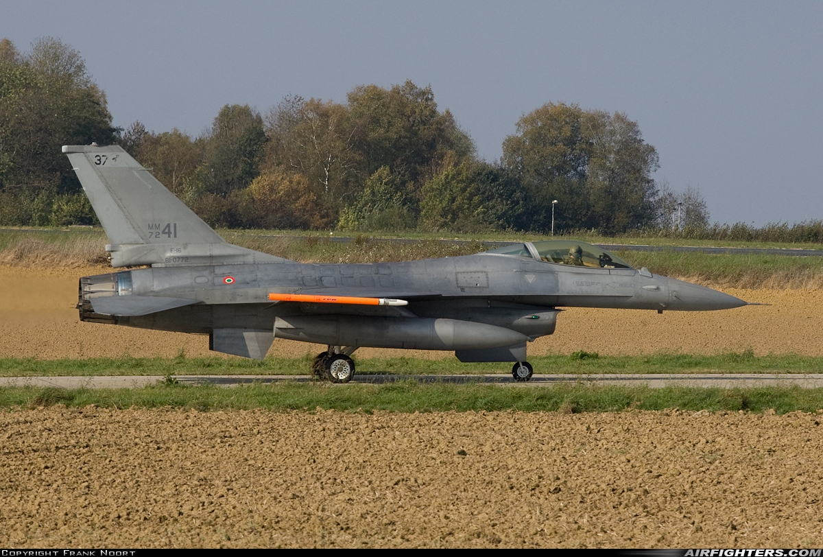 Italy - Air Force General Dynamics F-16A/ADF Fighting Falcon MM7241 at Florennes (EBFS), Belgium