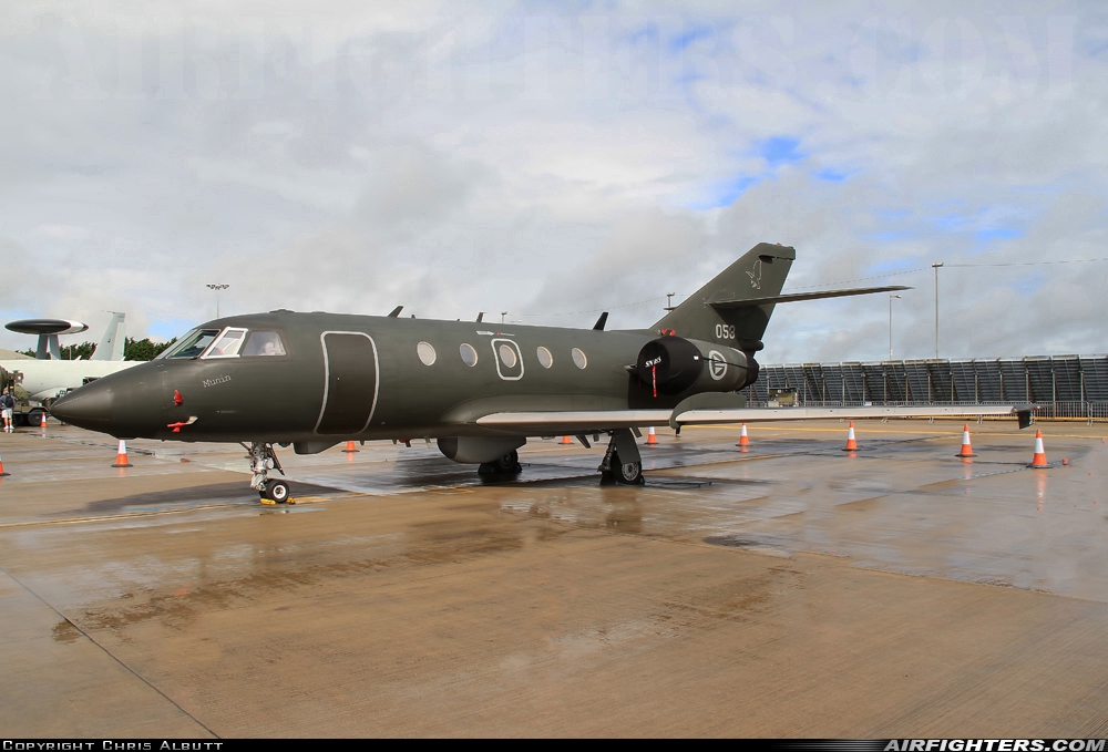 Norway - Air Force Dassault Falcon (Mystere) 20ECM 053 at Waddington (WTN / EGXW), UK