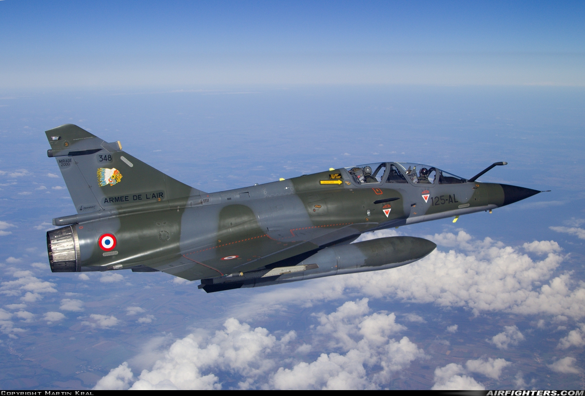 France - Air Force Dassault Mirage 2000N 348 at In Flight, International Airspace