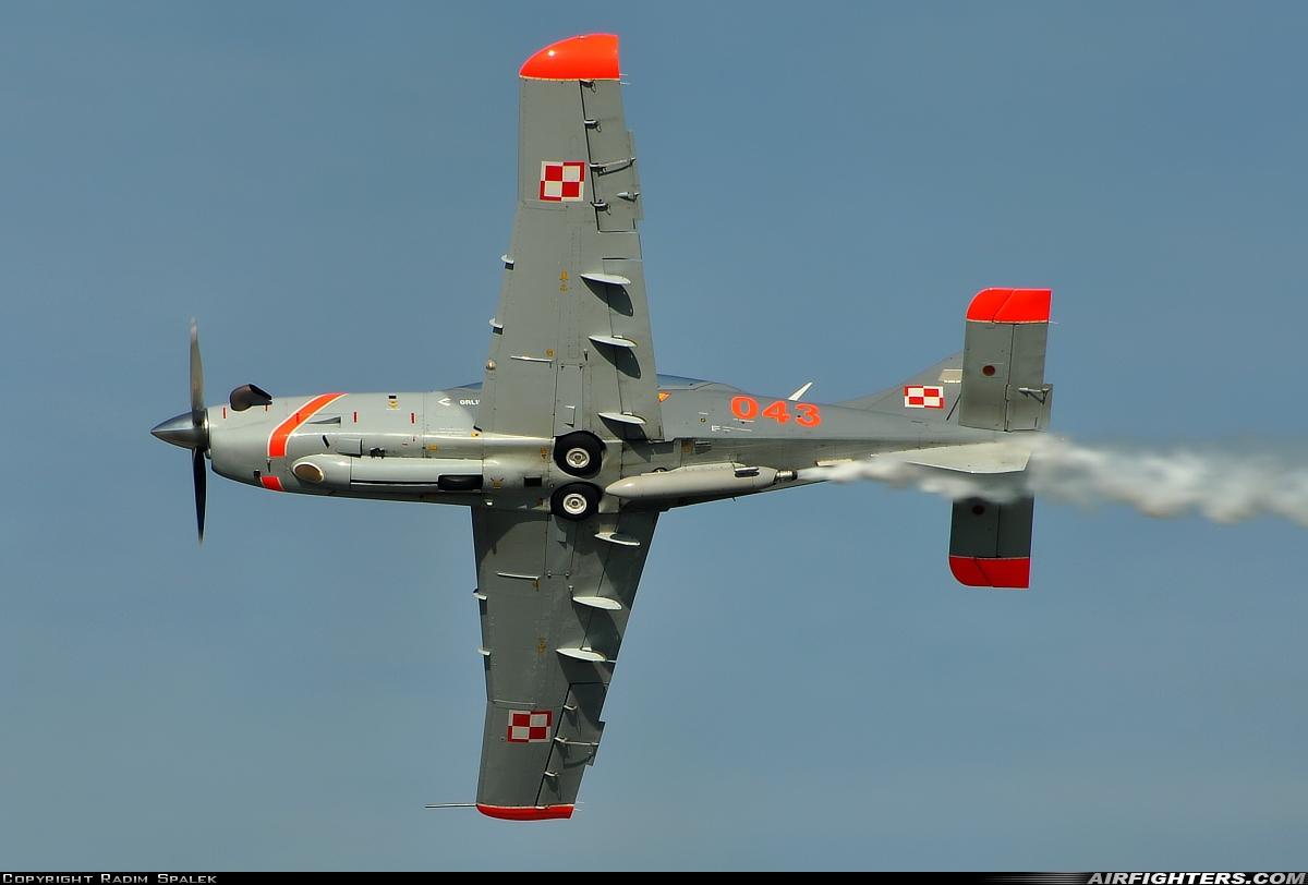 Poland - Air Force PZL-Okecie PZL-130TC-2 Orlik 043 at Hradec Kralove (LKHK), Czech Republic