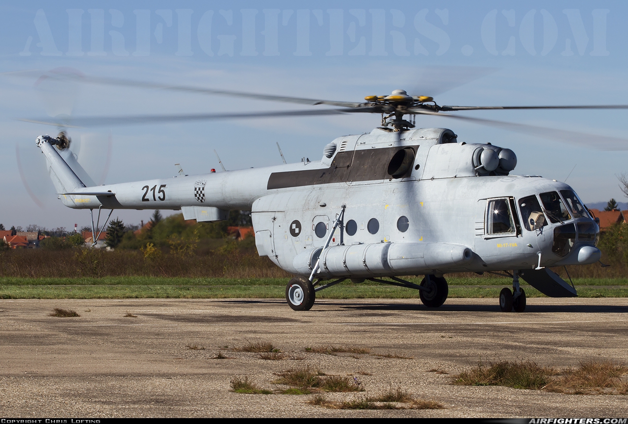 Croatia - Air Force Mil Mi-8MTV-1 215 at Off-Airport - Velika Gorica, Croatia