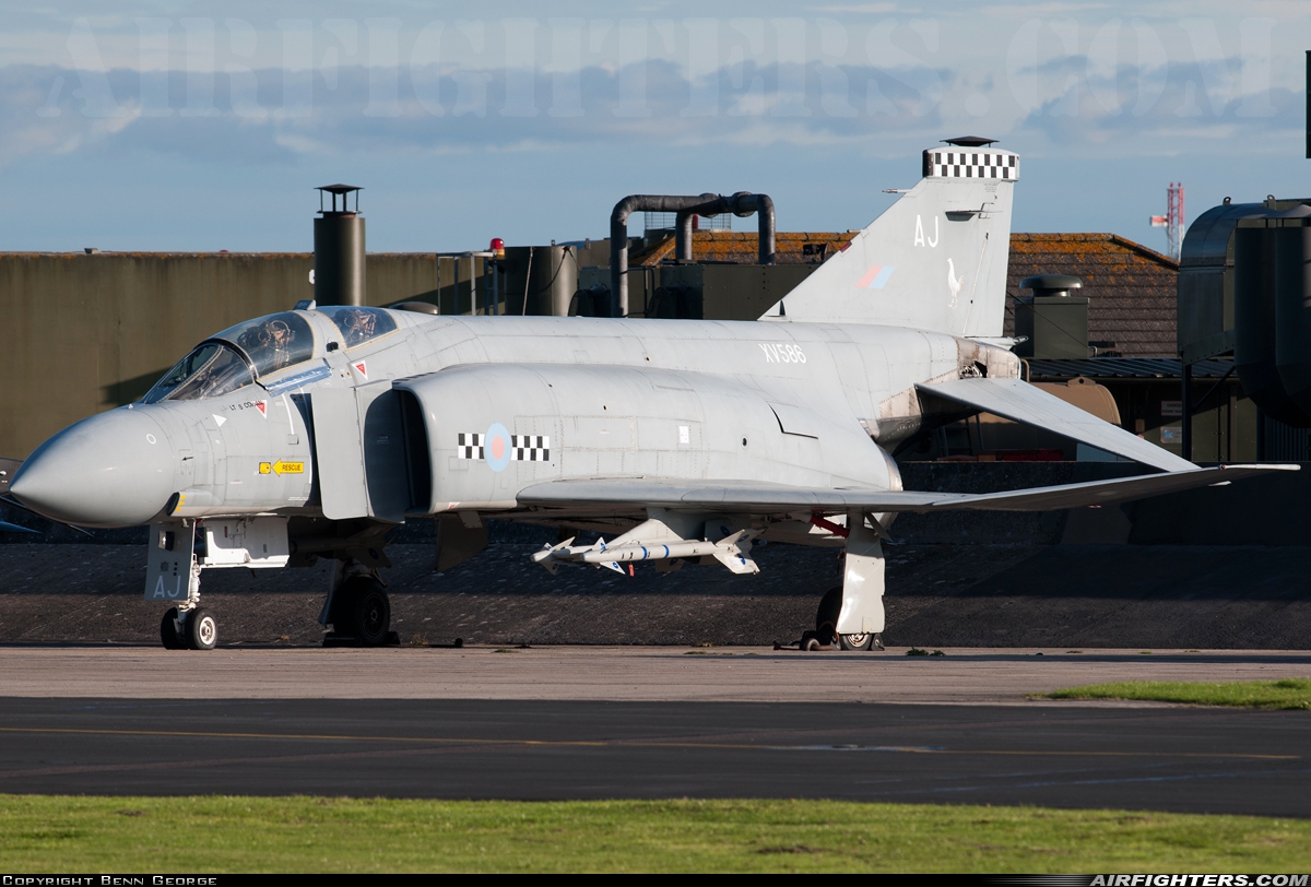 UK - Air Force McDonnell Douglas Phantom FG1 (F-4K) XV586 at Yeovilton (YEO / EGDY), UK
