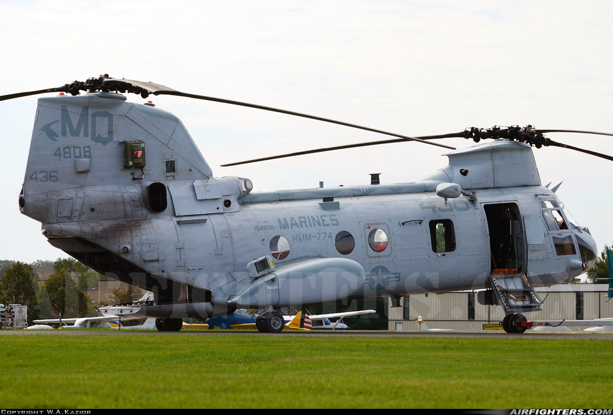 USA - Marines Boeing Vertol CH-46E Sea Knight (107-II) 154808 at West Chester - Brandywine (OQN / KOQN), USA
