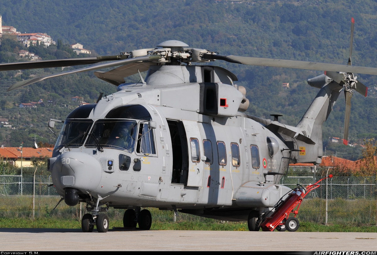 Italy - Navy AgustaWestland AW101 Mk410 MM81635 at Sarzana - Luni  (LIQW), Italy
