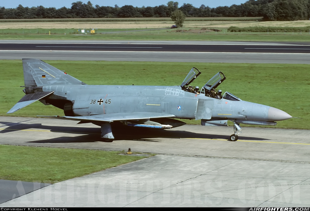 Germany - Air Force McDonnell Douglas F-4F Phantom II 38+45 at Hopsten (Rheine -) (ETNP), Germany
