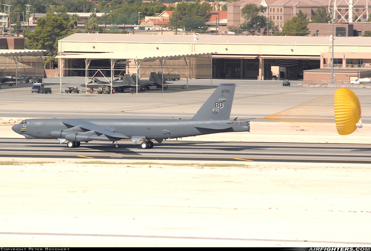 USA - Air Force Boeing B-52H Stratofortress 60-0011 at Las Vegas - Nellis AFB (LSV / KLSV), USA