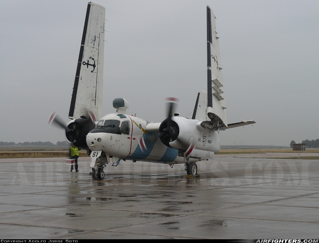 Argentina - Navy Grumman S-2A Tracker (G-121/S2F-1) 0511 at Bahia Blanca - Comandante Espora (BHI - SAZB), Argentina