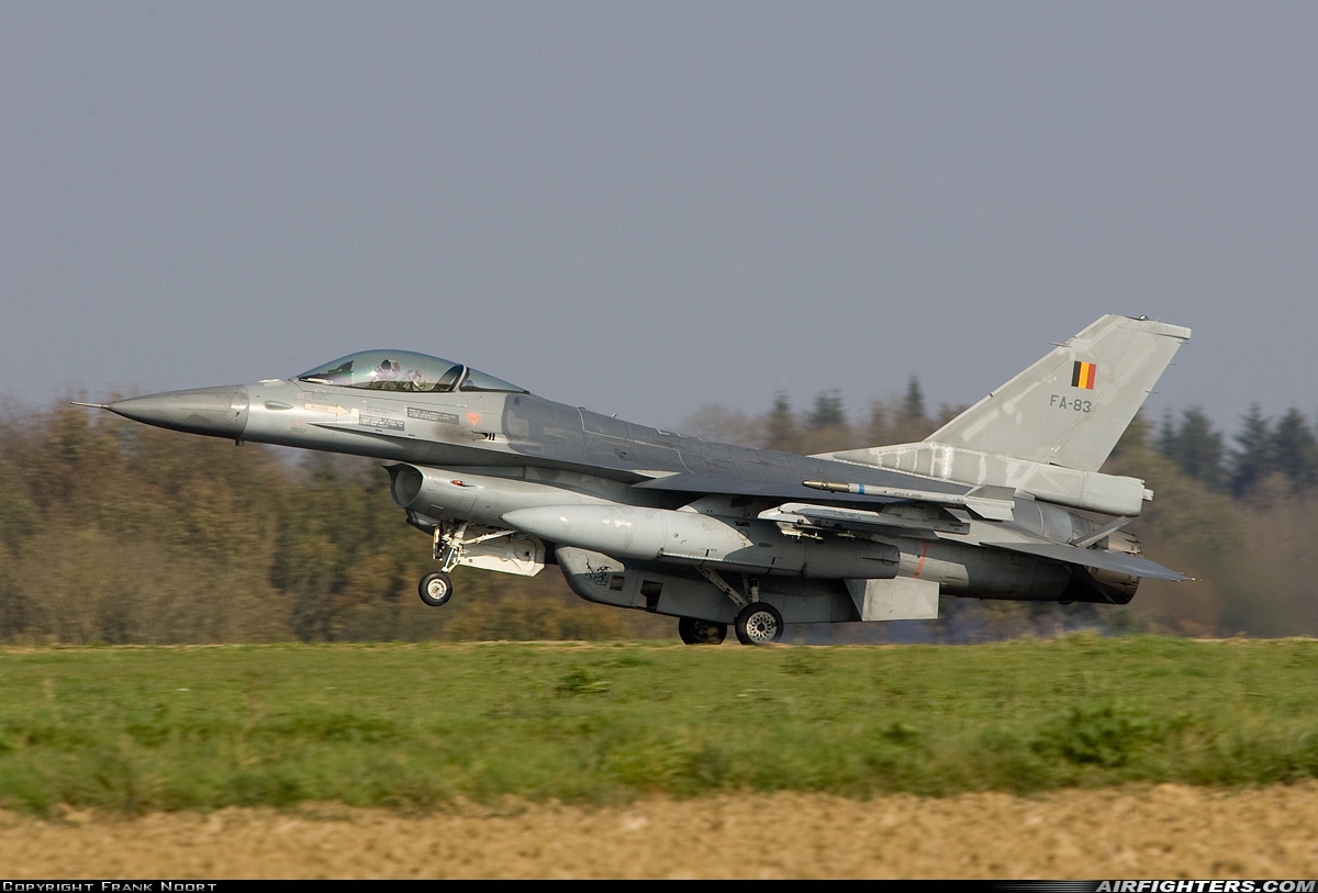 Belgium - Air Force General Dynamics F-16AM Fighting Falcon FA-83 at Florennes (EBFS), Belgium
