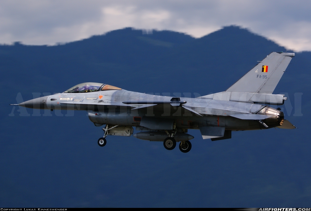 Belgium - Air Force General Dynamics F-16AM Fighting Falcon FA-95 at Zeltweg (LOXZ), Austria