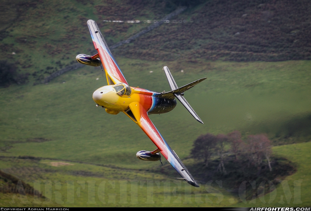 Private - Viper Team Hawker Hunter F58 G-PSST at Off-Airport - Machynlleth Loop Area, UK