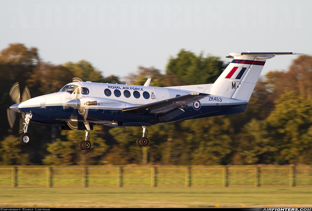 UK - Air Force Beech Super King Air B200 ZK453 at Coningsby (EGXC), UK
