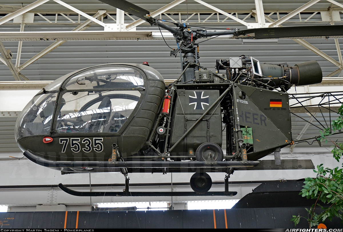 Germany - Army Sud Aviation SE.3130 Alouette II 75+35 at Off-Airport - Speyer, Germany