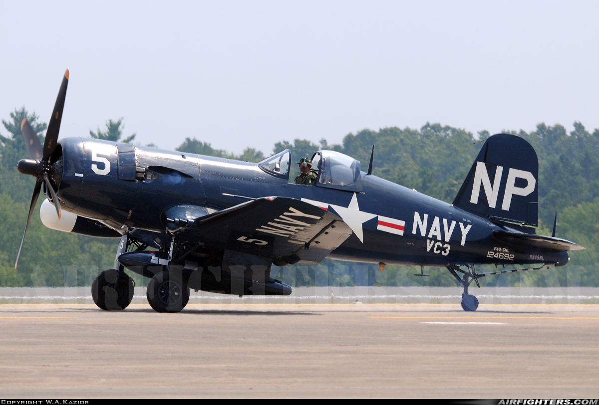 Private - Collings Foundation Vought F4U-5NL Corsair NX45NL at Westover Air Reserve Base (CEF/KCEF), USA