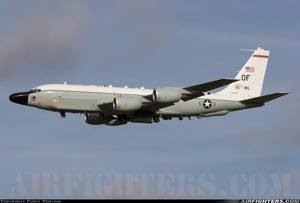 USA - Air Force Boeing VC-135B Stratolifter (717-158) 62-4125 at Mildenhall (MHZ / GXH / EGUN), UK