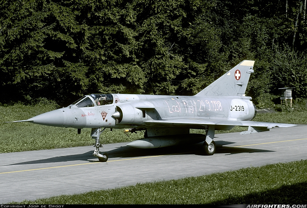 Switzerland - Air Force Dassault Mirage IIIS J-2319 at Buochs (Stans) (LSMU / LSZC), Switzerland