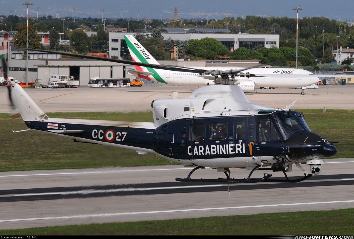 Italy - Carabinieri Agusta-Bell AB-412HP Grifone MM81461 at Treviso-Sant'Angelo - (TSF / LIPH), Italy