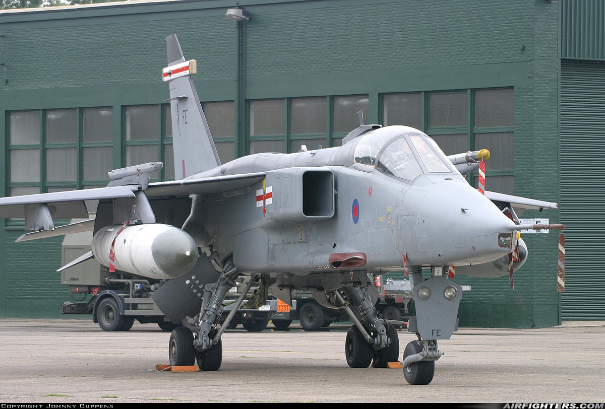 UK - Air Force Sepecat Jaguar GR3A XX974 at Kleine Brogel (EBBL), Belgium
