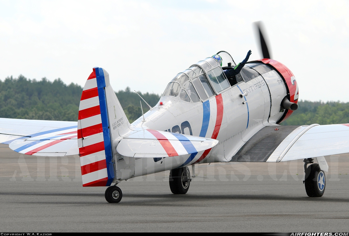 Private - Skytypers North American SNJ-2 Texan N60734 at Westover Air Reserve Base (CEF/KCEF), USA
