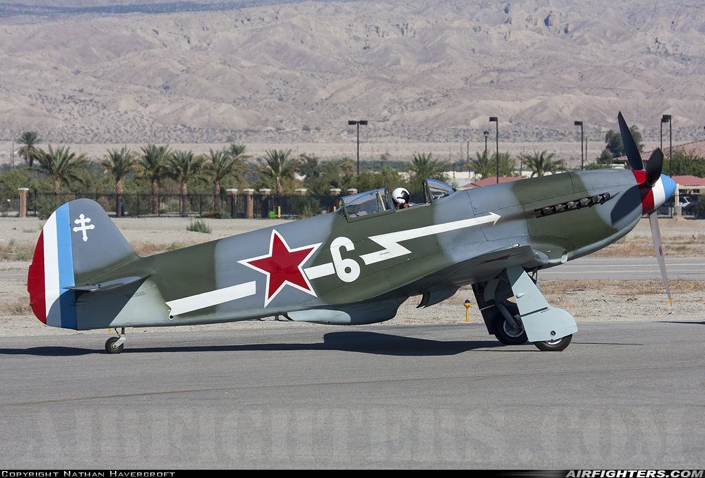 Private - Planes of Fame Air Museum Yakovlev Yak-3UA N130AM at Palm Springs / Thermal - Jacqueline Cochran Regional Airport (TRM), USA