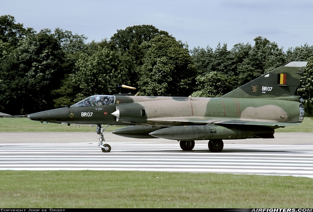 Belgium - Air Force Dassault Mirage 5BR BR07 at Coltishall (CLF / EGYC), UK