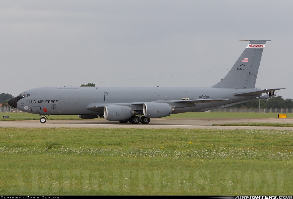 USA - Air Force Boeing KC-135R Stratotanker (717-148) 58-0130 at Mildenhall (MHZ / GXH / EGUN), UK