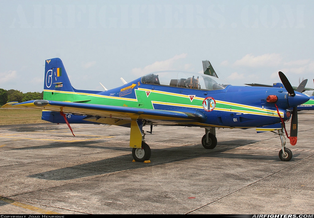 Brazil - Air Force Embraer T-27 Tucano FAB1381 at Manaus - Ponta Pelada (SBMN / PLL), Brazil