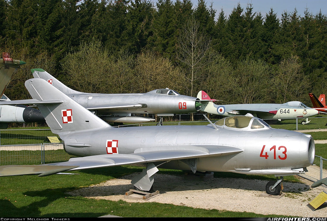 Poland - Air Force Mikoyan-Gurevich Lim-6 413 at Off-Airport - Hermeskeil, Germany