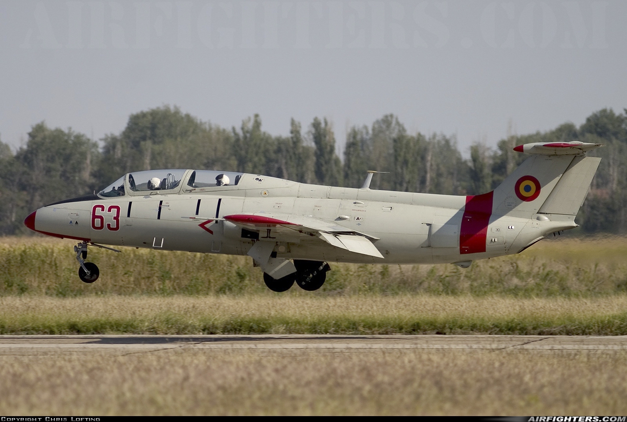 Romania - Air Force Aero L-29 Delfin 63 at Ianca (LR79), Romania