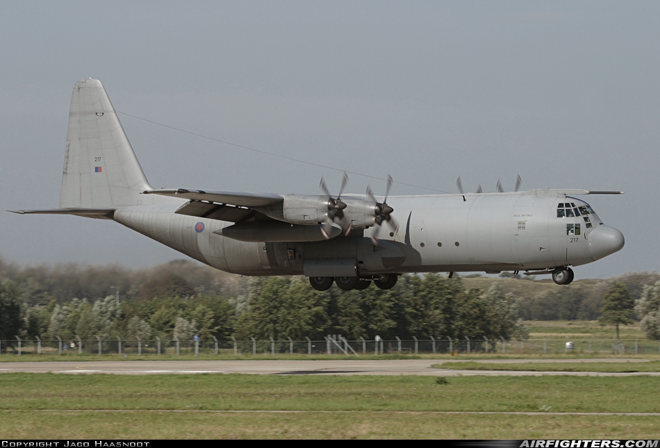 UK - Air Force Lockheed Hercules C3 (C-130K-30 / L-382) XV217 at Leiden - Valkenburg (LID / EHVB), Netherlands