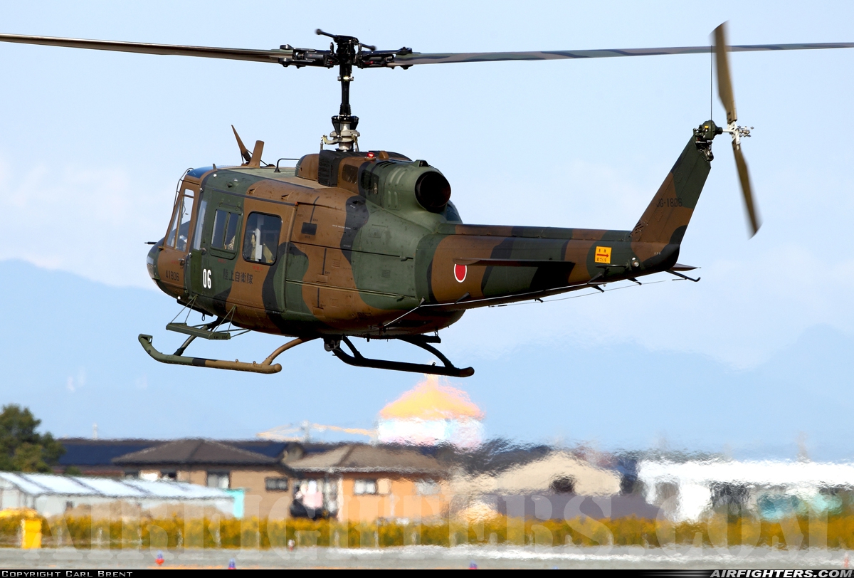 Japan - Army Bell UH-1L Iroquois (205) 41806 at Akeno (RJOE), Japan