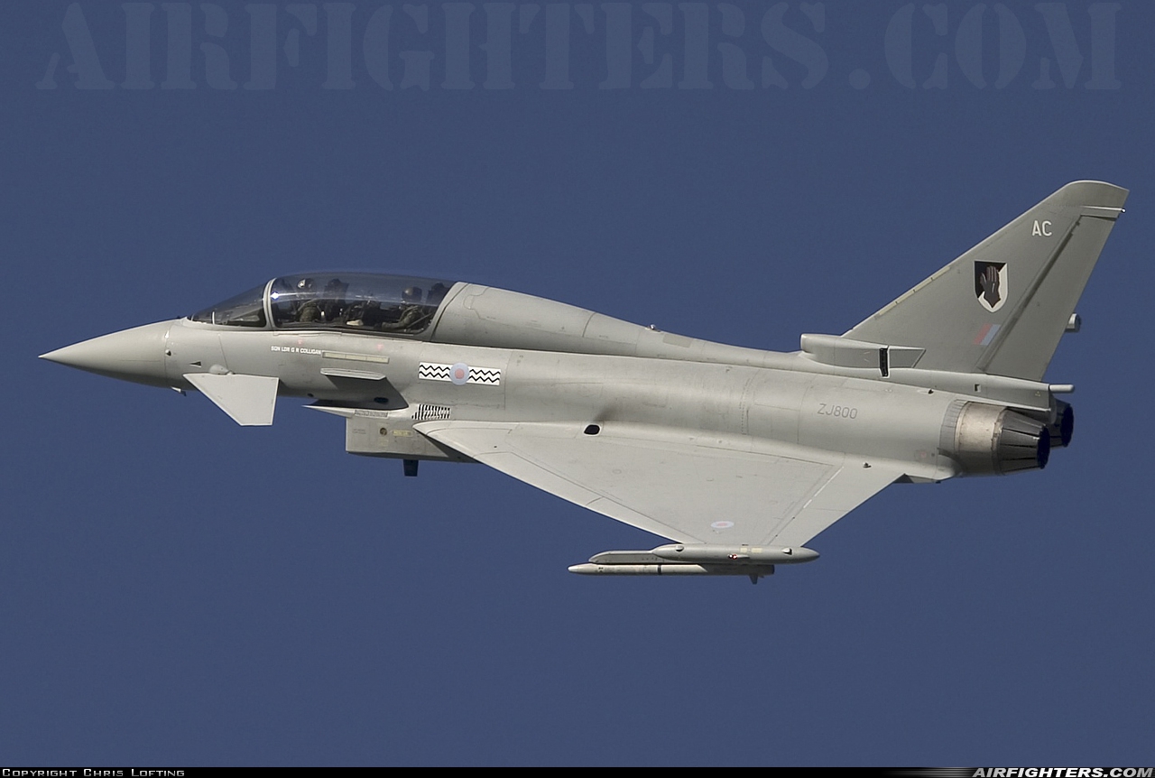 UK - Air Force Eurofighter Typhoon T1 ZJ800 at Coltishall (CLF / EGYC), UK